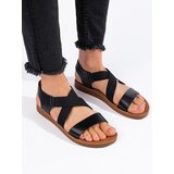 Shelvt Women's slip-on sandals black | shoptok.hr