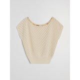 Sinsay Pleteni pulover-bluza s ukrasnim izrezom Slike