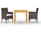  3-dijelni vrtni blagovaonski set smeđi | shoptok.hr