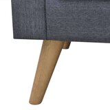 vidaXL Trosjed Sofa od Tkanine Tamno Sivi | shoptok.hr