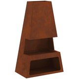  Kamin Smeđa 60 x 35 x 100 cm Čelik otporan na vremenske uvjete | shoptok.hr