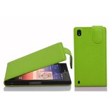 Cadorabo Ohišje, združljivo z Huawei ASCEND P7 v jabolčno zelena - Zaščitni ovitek v obliki flipa iz teksturiranega umetnega usnja, (20562042) | Shoptok.si