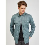 Diesel Light blue mens outerwear - Men