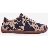 Zazoo Women's Suede Barefoot Sneakers With Stripes | Shoptok.si