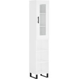  Visoka komoda bijeli 34,5x34x180 cm od konstruiranog drva | shoptok.hr