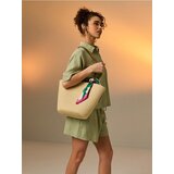 Sinsay Pleteni torba za rame s ukrasnom maramom | shoptok.hr