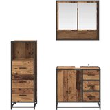  Set namještaja za kupaonicu 3 pcs Staro drvo 65 x 33 x 60 cm | shoptok.hr