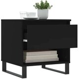 vidaXL klubska mizica črna 50x46x50 cm inženirski les | Shoptok.si