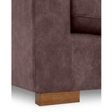 Scandic Temno rjava sedežna garnitura iz umetnega usnja 266 cm Hamburg – | Shoptok.si