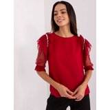LAKERTA Blouse-LK-BZ-506682.26P-burgundy | Shoptok.si