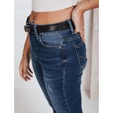 DStreet Jeansy damskie skinny z wysokim stanem granatowe | Shoptok.si