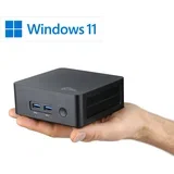 Mini-PC CSL Narrow Box Black / 16 GB / 4000 GB M.2 SSD / Win 11 Home, (21944396)