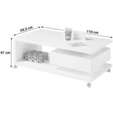 Hom`in klubska miza, bela | Shoptok.si