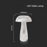  LED prigušiva punjiva stona lampa LED/1W/5V 3000-6000K 1800 mAh prozirna | Eponuda.com