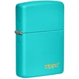 Zippo Upaljač Flat Turquoise Zippo Logo