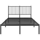  Metalni okvir za krevet s uzglavljem crni 120x190 cm | Eponuda.ba