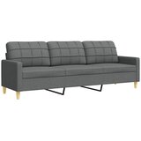  3-dijelni set sofa s ukrasnim jastucima tamnosivi od tkanine | shoptok.hr