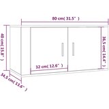 Zidni TV ormarići 2 kom boja dimljenog hrasta 80x34,5x40 cm | shoptok.hr