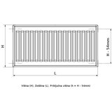 Korado radiator Classic TIP 21, višina: 300 mm, širina: 1100 mm | Shoptok.si