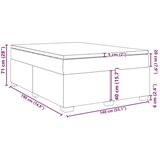 vidaXL Krevet s oprugama i madrac cappuccino 140x190cm od umjetne kože | shoptok.hr