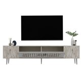 Hanah home tv polica Dekolp3 ephesus marble silver