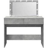  Toaletni stolić s LED svjetlima siva boja betona 100x40x120 cm | Eponuda.com