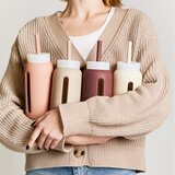 Muuki Silikonska slamka sa četkom za čišćenje/s poklopcem Summer Sand – | shoptok.hr