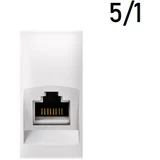 Priključnica beli PP kompjuterska E-1M RJ45 CAt6 74223.0 5/1 EXPERIENCE