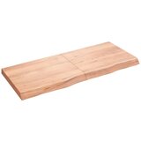 Maison Chic Stenska polica - Viseča Polica svetlo rjava 120x50x(2-6) cm trdna hrastovina, (21784614) Cene