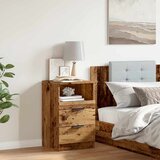  Noćni ormarić staro drvo 40x36x65 cm izrađeno drvo | shoptok.hr