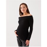 LC Waikiki Boat Neck Plain Long Sleeve Maternity Knitwear Sweater | Shoptok.si