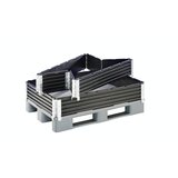 ratioform natični okvir iz umetne mase, de 2 kosa, za paleto 800 x 600 mm, diagonalno zložljivo, s 4 tečaji, od 5 de | Shoptok.si