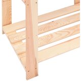  Stalak za pohranu s 3 razine 80x38x90 cm od borovine 150 kg | shoptok.hr