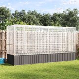  Kavez za ptice s produžetkom srebrni 418 5x107x212 cm čelični cijene