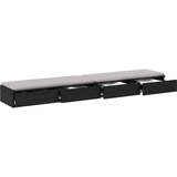  Ladice za krevet s ladicama Crni hrast 180 x 36,5 x 16,5 cm | Eponuda.com