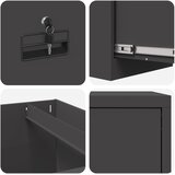 Kabinet za datoteke s ladicama 2 pcs Crna 44 x 50 x 139 cm Slike