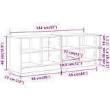 Ormarić za krevet 2 pcs Dimljeni hrast 66 x 33 x 48 cm | Shoptok.si