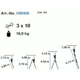 Krause-werk Corda Trodelne Aluminijumske Merdevine 3x10 - 6/15m | ePonuda.com
