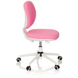 MID.YOU Mladinski Vrtljivi Stol Kid Vivo Stoff, Roza | Shoptok.si