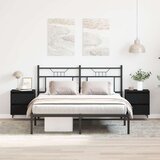  Nočne omarice 2 kosi Črno hrast 40x35x50 cm Umetni les | Shoptok.si