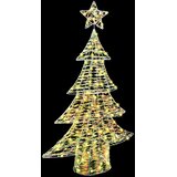  Božićno drvce s 120 LED svjetlima Topla bijela 120,5 cm PET | shoptok.hr