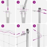 vidaXL ograja za polja 1.6x25 m cinkano jeklo | Shoptok.si