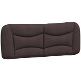  Postelja z vzmetnico temno rjava 140x200 cm blago | Shoptok.si