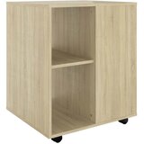 Ormarić s kotačima boja hrasta 60x53x72 cm konstruirano drvo | Eponuda.ba