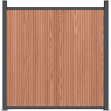  Ograjni panel rjav 1737x186 cm WPC | Shoptok.si