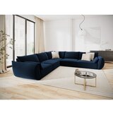 Mazzini Sofas Temno modra žametna kotna sedežna garnitura Vanda – | Shoptok.si