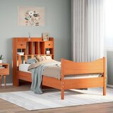 Maison Chic Posteljni okvir - Enojna postelja - Postelja za odrasle brez vzmetnice voščeno rjav 90x190 cm borovina-J8174, (21760860) | Shoptok.si