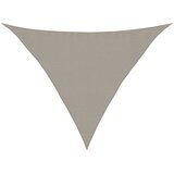  Jedro za zaštitu od sunca 160 g/m² Trokutasto svijetlosivo 3,5x3,5x4,9 m HDPE | shoptok.hr