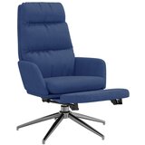  Stol za sproščanje z oporo za noge modro blago, (20699352) | Shoptok.si