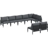  Sjedeća garnitura za vrt 8 pcs Antracit Čelik | shoptok.hr